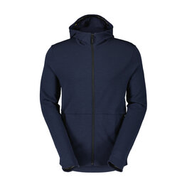 SCOTT hoodie - COMMUTER MERINO - blue
