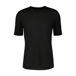 SCOTT Cycling short sleeve t-shirt - COMMUTER MERINO - black