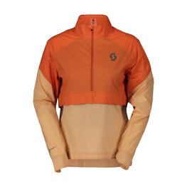 SCOTT Cycling windproof jacket - ENDURANCE ANORAK WB W - orange/beige