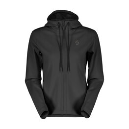 SCOTT hoodie - TECH ZIP W - black