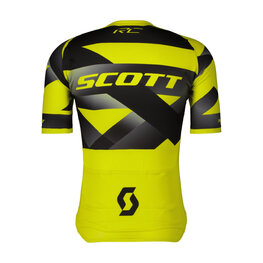 SCOTT Cycling short sleeve jersey - PREMIUM CLIMBER - yellow/black