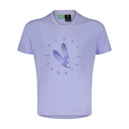 SCOTT Cycling short sleeve t-shirt - TRAIL FLOW 20 DRI SS JR - purple