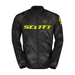 SCOTT Cycling windproof jacket - RC PRO WB JR - black/yellow