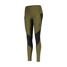 SCOTT Cycling long trousers withot bib - EXPLORAIR FULL W - green/black