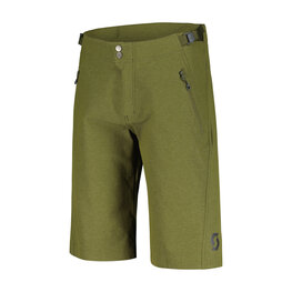 SCOTT Cycling shorts without bib - TRAIL FLOW PRO - green