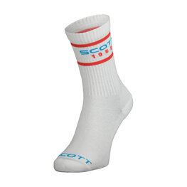 SCOTT Cyclingclassic socks - RETRO CASUAL CREW - white