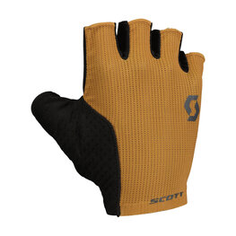 SCOTT Cycling fingerless gloves - ESSENTIAL GEL SF - brown/black