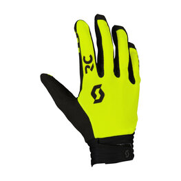 SCOTT Cycling long-finger gloves - DH FACTORY - yellow/black