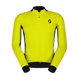 SCOTT Cycling windproof jacket - RC PRO WARM GTX WS - yellow/black