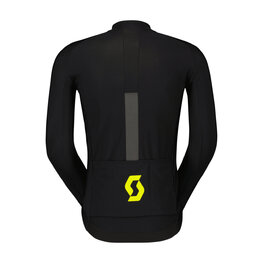 SCOTT Cycling windproof jacket - RC PRO WARM HYBRID GTX WS - black/yellow