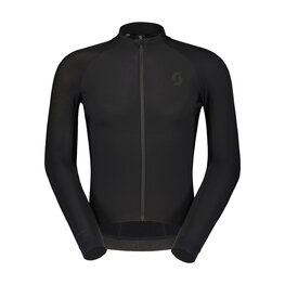 SCOTT Cycling winter long sleeve jersey - PRO WARM - black