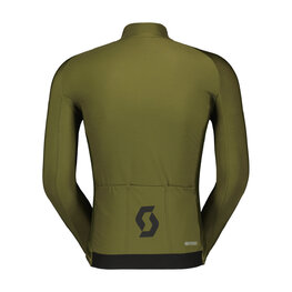 SCOTT Cycling winter long sleeve jersey - PRO WARM - green