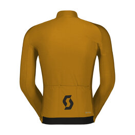 SCOTT Cycling winter long sleeve jersey - RC PRO WARM - brown
