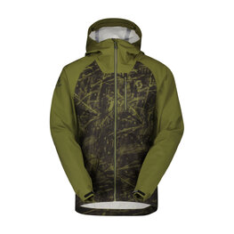 SCOTT waterproof jacket - TRAIL STORM WP - green/black