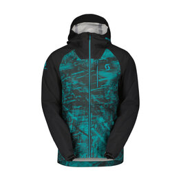 SCOTT waterproof jacket - TRAIL STORM WP - black/green