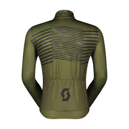 SCOTT Cycling winter long sleeve jersey - TEAM WARM GRAPHICS - green