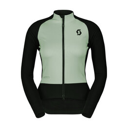 SCOTT Cycling windproof jacket - RC PRO WARM HYBRID GTX WS W - black/green