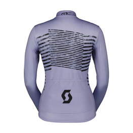 SCOTT Cycling winter long sleeve jersey - TEAM WARM GRAPHICS - light blue