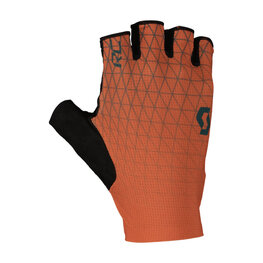 SCOTT Cycling fingerless gloves - JUNIOR RC - brown