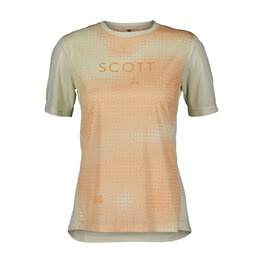 SCOTT Cycling short sleeve jersey - TRAIL FLOW SS W - yellow/orange