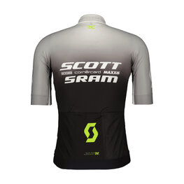 SCOTT Cycling short sleeve jersey - SRAM PRO - black/white