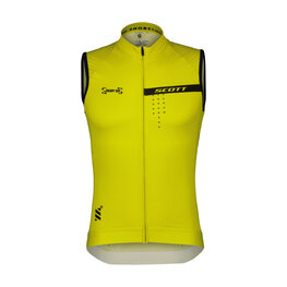 SCOTT Cycling sleeveless jersey - PRO - yellow