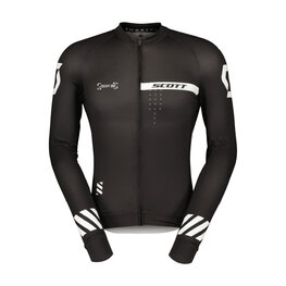 SCOTT Cycling summer long sleeve jersey - PRO - black