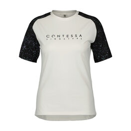 SCOTT Cycling short sleeve jersey - TRAIL CONTESSA SIGN. SS W - white
