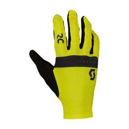 SCOTT Cycling long-finger gloves - RC PRO LF - yellow/black