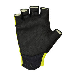SCOTT Cycling fingerless gloves - RC PRO SF - yellow/black