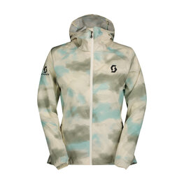 SCOTT Cycling windproof jacket - EXPLORAIR LIGHT WB W - white/green