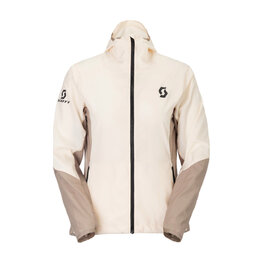 SCOTT Cycling windproof jacket - EXPLORAIR LIGHT WB W - white/brown