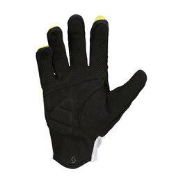 SCOTT Cycling long-finger gloves - RC TEAM LF - yellow/white/black
