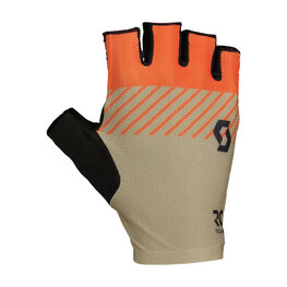 SCOTT Cycling fingerless gloves - RC TEAM SF - red/beige/black