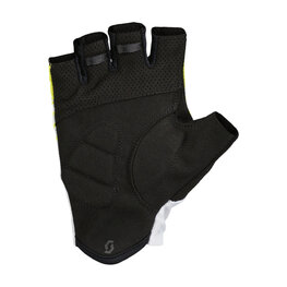 SCOTT Cycling fingerless gloves - RC TEAM SF - yellow/white/black