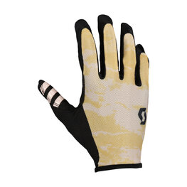 SCOTT Cycling long-finger gloves - TRACTION LF - pink/beige/black