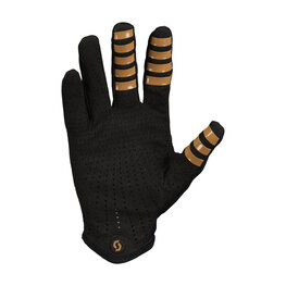 SCOTT Cycling long-finger gloves - TRACTION LF - blue/brown/black