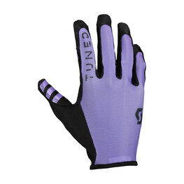 SCOTT Cycling long-finger gloves - TRACTION LF - purple/black