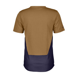 SCOTT Cycling short sleeve t-shirt - TRAIL FLOW DRI SS - brown/purple