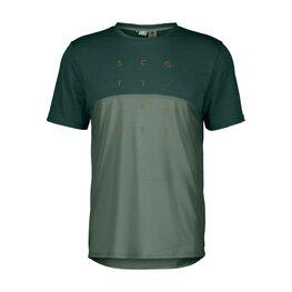 SCOTT Cycling short sleeve t-shirt - TRAIL FLOW DRI SS - green