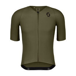 SCOTT Cycling short sleeve jersey - ULTD. AERO - green