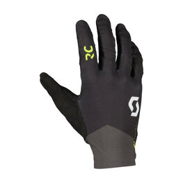 SCOTT Cycling long-finger gloves - RC SCOTT-SRAM LF - black/yellow