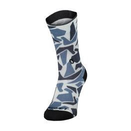 SCOTT Cyclingclassic socks - GRAPHIC CREW - blue