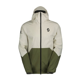 SCOTT waterproof jacket - EXPLORAIR LIGHT DRYO 2.5L - white/green