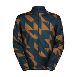 SCOTT Cycling windproof jacket - ENDURANCE TECH WB - blue/brown