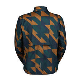 SCOTT Cycling windproof jacket - ENDURANCE TECH WB - blue/brown