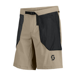 SCOTT Cycling shorts without bib - EXPLORAIR ESCAPE - beige/black