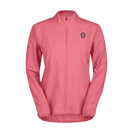 SCOTT Cycling windproof jacket - ENDURANCE TECH WB W - pink