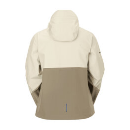 SCOTT waterproof jacket - EXPLORAIR LIGHT DRYO 2.5L W - white/brown