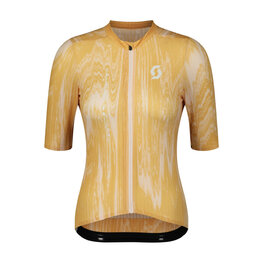 SCOTT Cycling short sleeve jersey - ULTD SL W - beige/pink